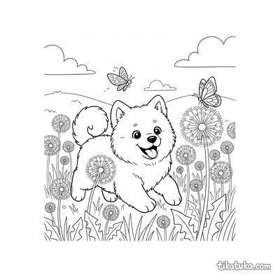 Fluffy Samoyed Puppy