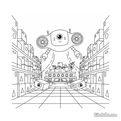Flying Robot Drone Herder