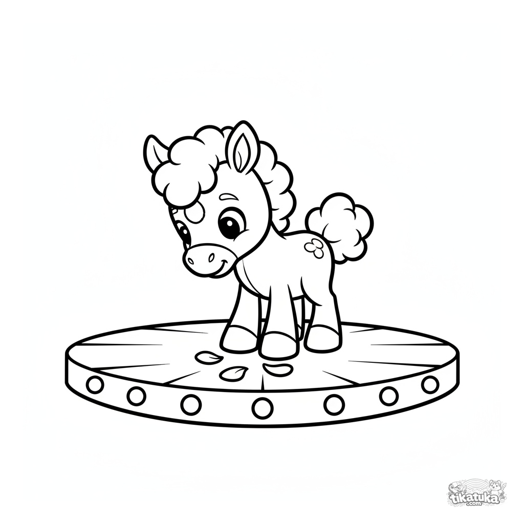 Foal Taking a Bow on Stage