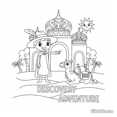 Traveler at a Desert Palace