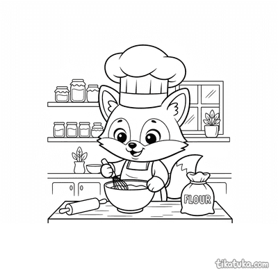 Chef Foxy in the Kitchen