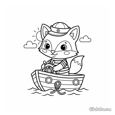 Sailor Foxy on a Boat
