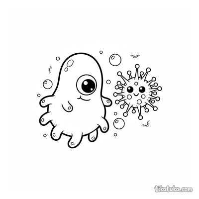 Friendly Amoeba Microbe