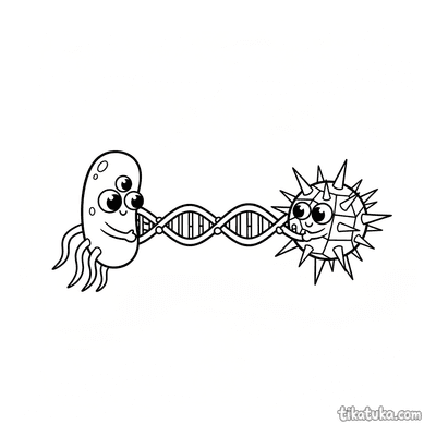 Bacterium Playing Tug-of-War