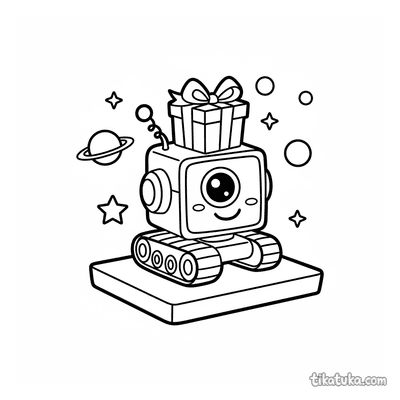 Robot Delivery Bot with a Present