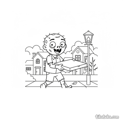 Zombie with Pizza