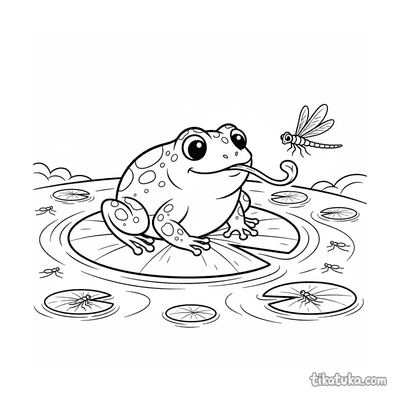 Frog on a Lily Pad