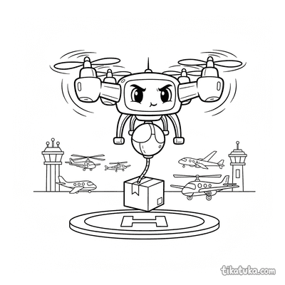 Futuristic Delivery Drone