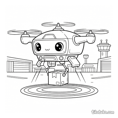 Futuristic Delivery Drone