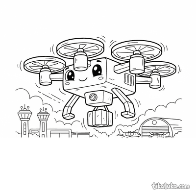 Futuristic Delivery Drone