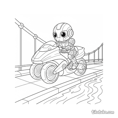 Patrol Hoverbike on the Bridge