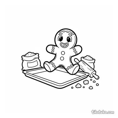 Gingerbread Man Escaping