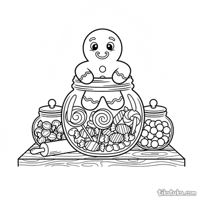 Gingerbread Man in a Jar