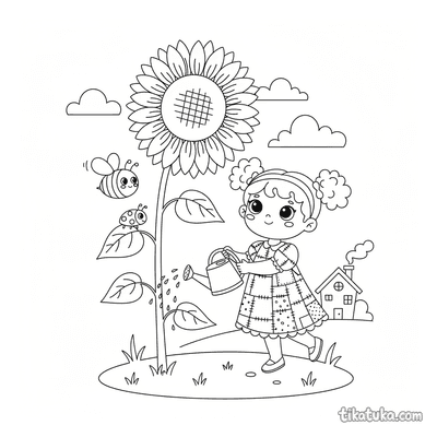 Girl with a Watering Can