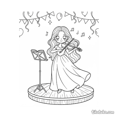 Girl Playing Violin