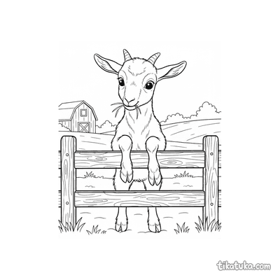 Baby Goat at the Fence