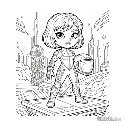 Graphic Novel Space Fashion Jumpsuit