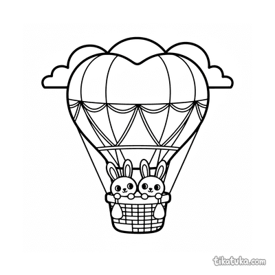 Heart-Shaped Hot Air Balloon