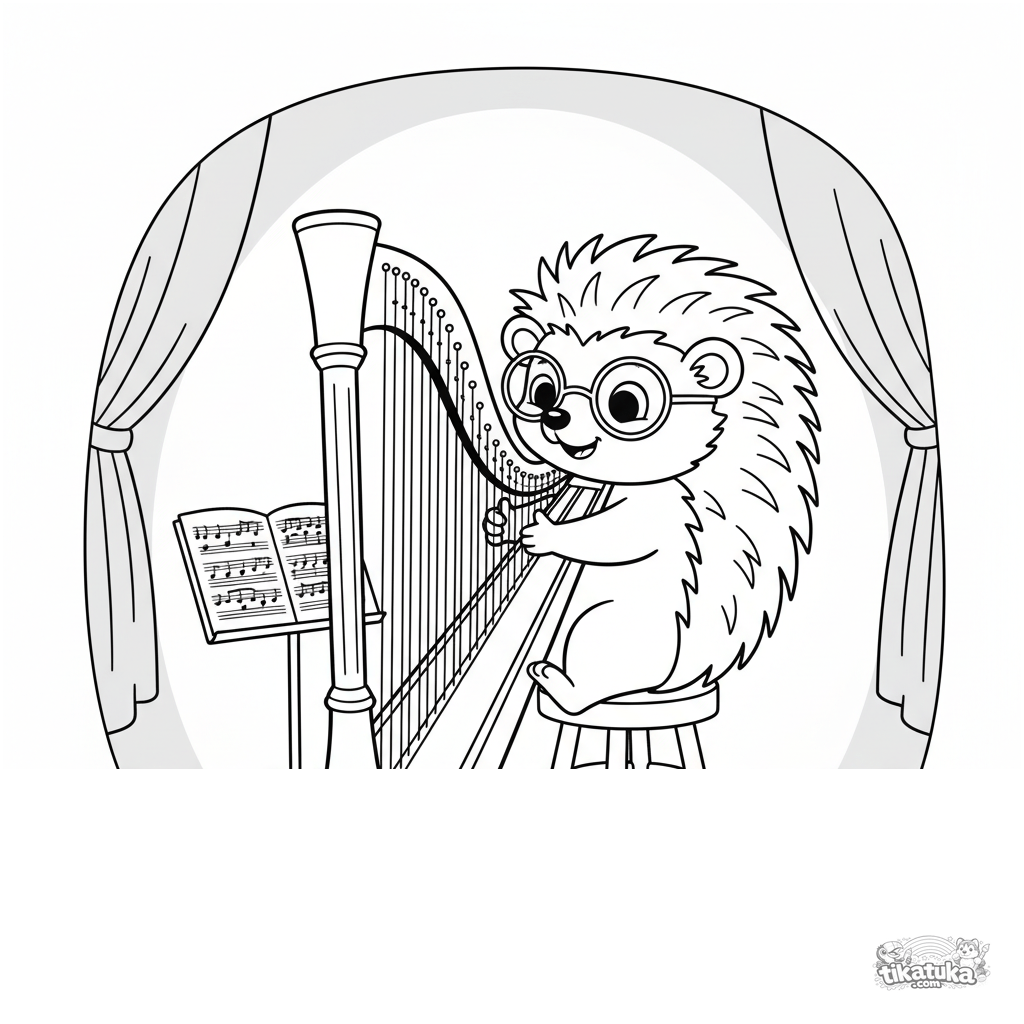 Hedgehog Harpist