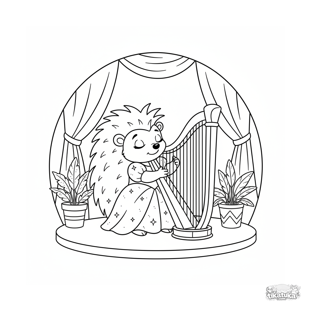 Hedgehog Harpist