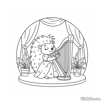 Hedgehog Harpist