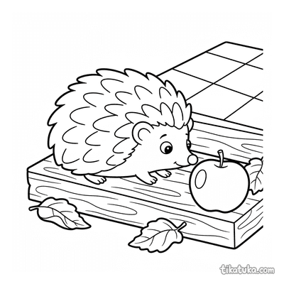 Hedgehog on the Veranda Step