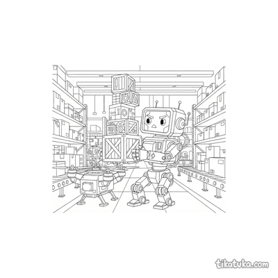 Helper Bot Stacking Crates