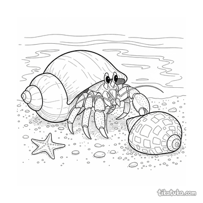 Hermit Crab Swapping Shells