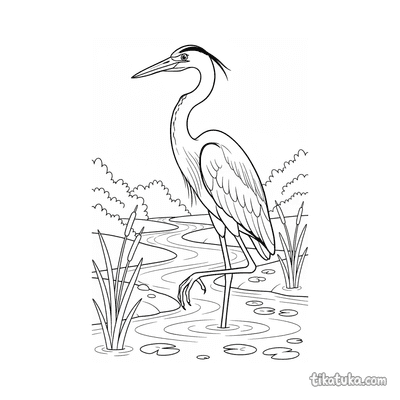 Heron in the Stream