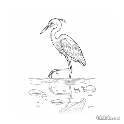 Heron in the Stream