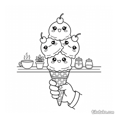 Ice Cream Scoop Trio Marching