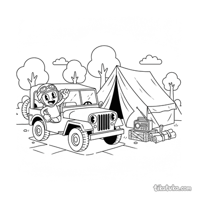 Jeep Willys at Field Headquarters