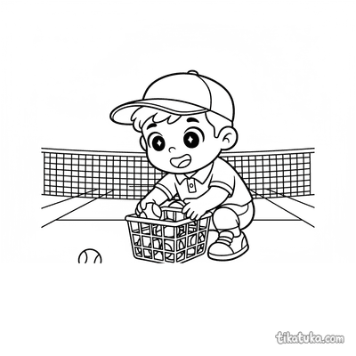 Ball Kid Gathering Balls