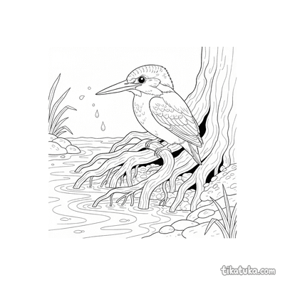 Kingfisher by the Stream
