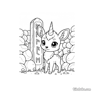 Kirin Cub Exploring Monolith Maze