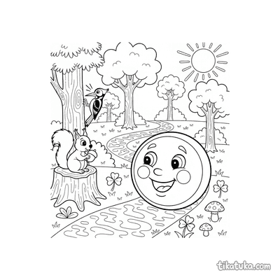 Kolobok in the Forest