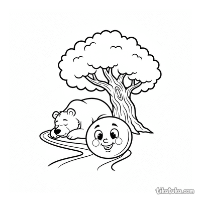 Kolobok and the Bear
