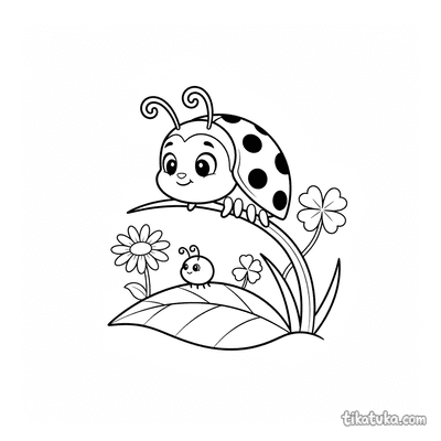 Ladybug on a Grass Blade