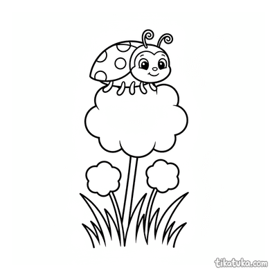 Ladybug on a Dandelion