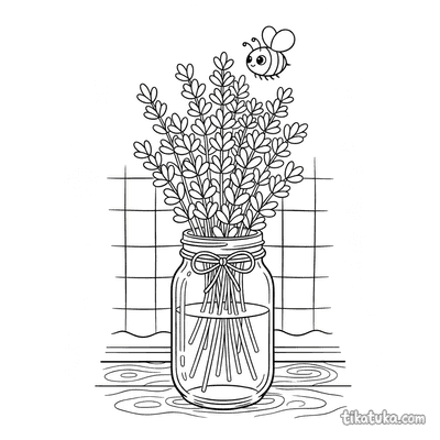 Lavender Bouquet in a Mason Jar