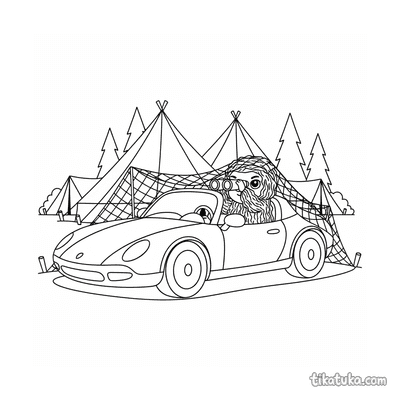 Light Scout Car under Camouflage