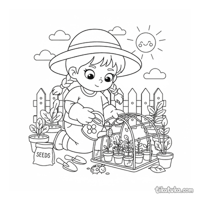 Little Gardener Girl