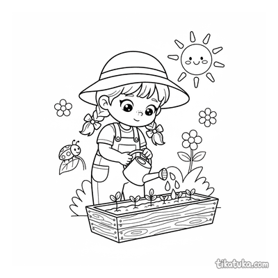 Little Gardener Girl