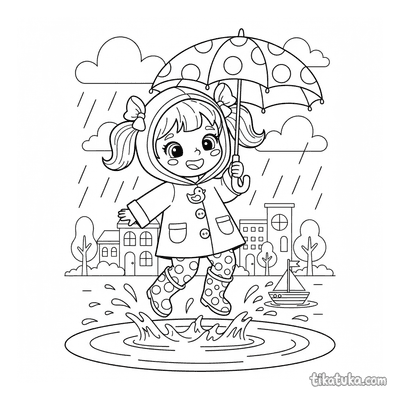 Girl in a Puddle