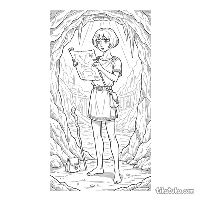 Messenger with a Map in the Cave