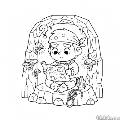 Sailor with Map in the Cave