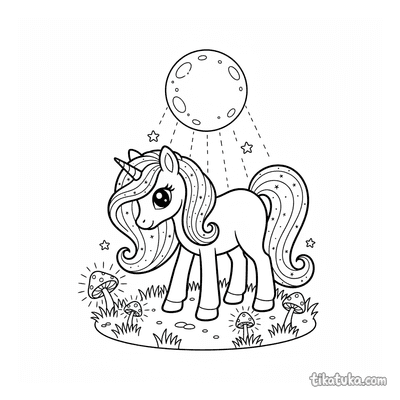 Magical Pony with a Starry Mane