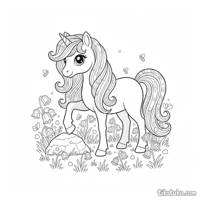 Magical Pony with Rainbow Mane