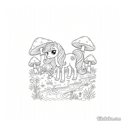 Magical Pony in Enchanted Meadow