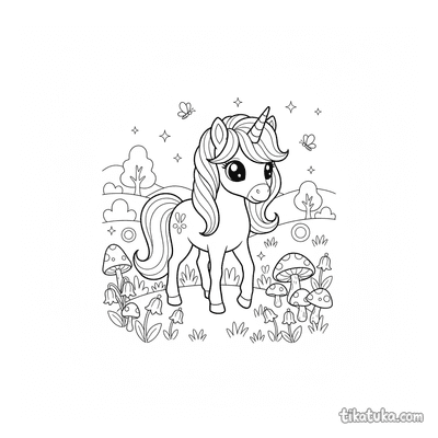 Magical Spiral-Horn Pony